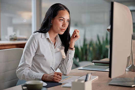 Woman working