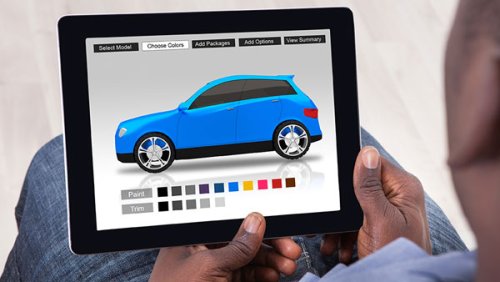 Blue car